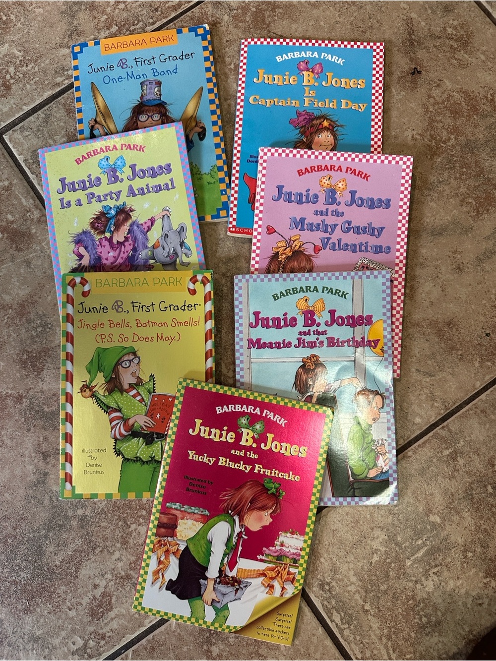 Junie B. Jones 7 Book Lot Barbara Park Paperback Chapter Books